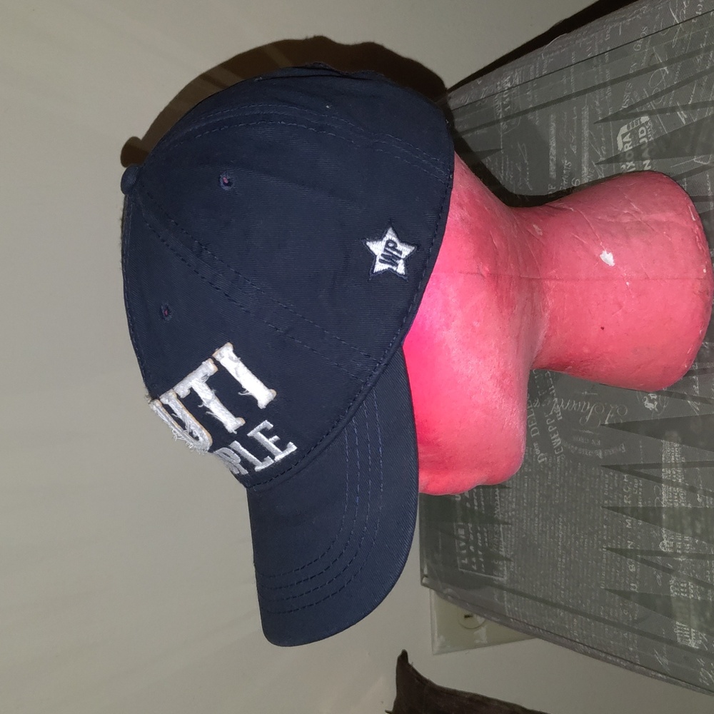 Nauti People Embroidered Adjustable Strapback Baseball Hat View 2
